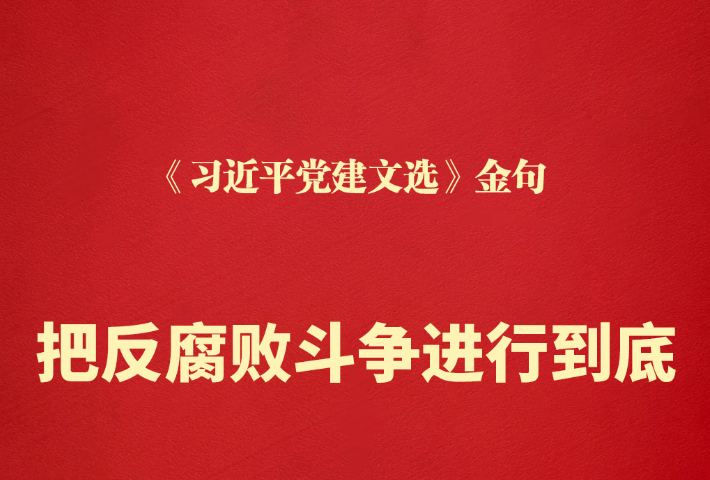 把反腐败斗争进行到底
