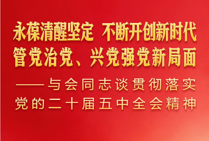 与会同志谈贯彻落实党的二十届五中全会精神之一